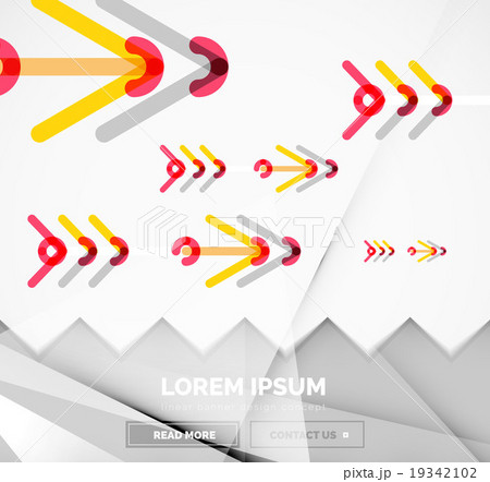 Abstract banner template with arrows, linear Abstract banner template with arrows, linear 19342102