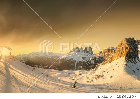 Fantastic winter landscape, Italian Alps 19342207