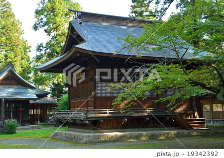 会津若松散歩：蚕養国神社神楽殿 19342392