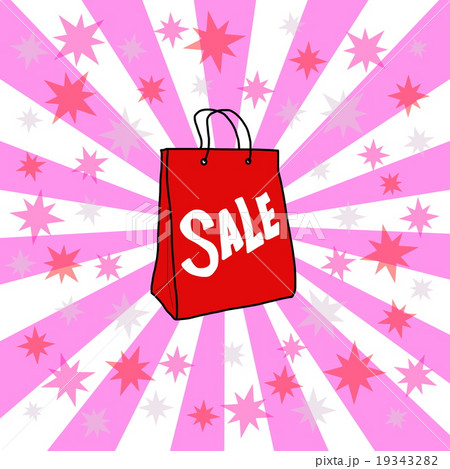 バーゲンセールの紙袋のイラスト バーゲンセールの紙袋のイラスト 19343282