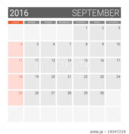 September 2016 calendar (or desk planner) 19347226