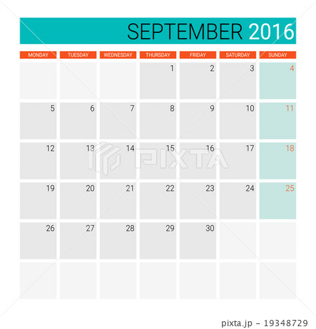 September 2016 calendar (or desk planner) 19348729