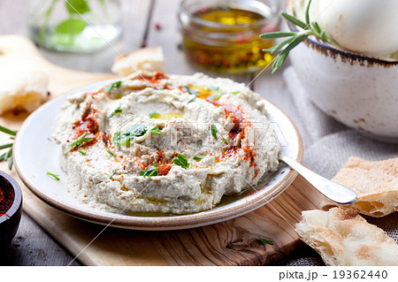 Traditional arabian eggplant dip baba ganoush Traditional arabian eggplant dip baba ganoush 19362440