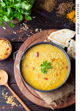 Red lentil Indian soup Masoor dal Red lentil Indian soup Masoor dal 19363230