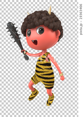 金棒を持った赤鬼 金棒を持った赤鬼 19363466