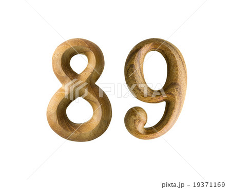 Wooden numeric 89 19371169