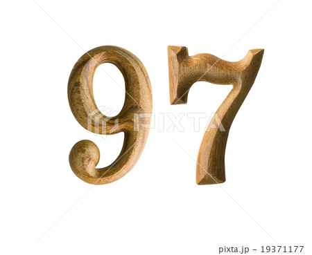 Wooden numeric 97 19371177