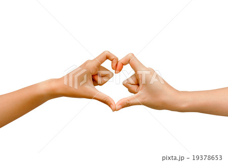 Hand make a heart shape 19378653