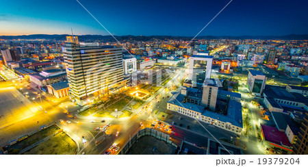 Night view at the capital of Mongolia Night view at the capital of Mongolia 19379204