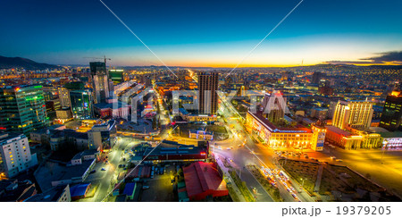 Night view at the capital of Mongolia Night view at the capital of Mongolia 19379205