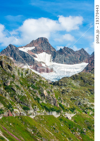View to Steingletcher mountain in Swiss Alps View to Steingletcher mountain in Swiss Alps 19379443