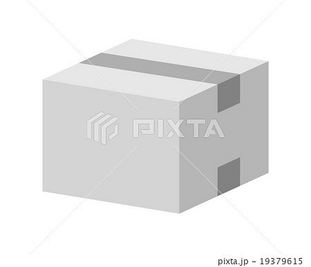 白ダンボール箱のイラスト素材 19379615 Pixta