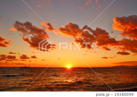 駿河湾の夕日 19380099