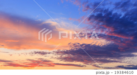 orange, blue and yellow colors sunset sky orange, blue and yellow colors sunset sky 19384610