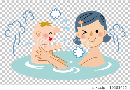 赤ちゃんとお風呂タイム 19385425