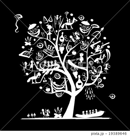 Sports and entertainment outdoor, tree concept for 19389646