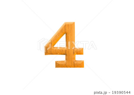 Number 4 golden teak wood 19390544