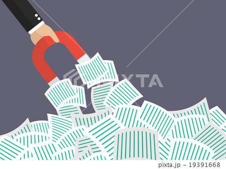 Magnet attracting a lot of documents 19391668