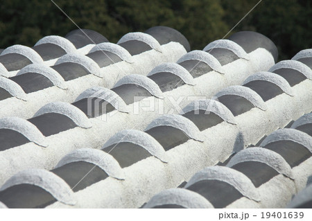 姫路城大天守の瓦屋根アップ 姫路城大天守の瓦屋根アップ 19401639