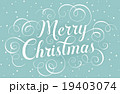 White lettering Merry Christmas for greeting card 19403074