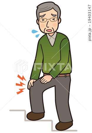 シニア男性 膝の痛み シニア男性 膝の痛み 19403147