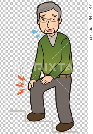 シニア男性 膝の痛み シニア男性 膝の痛み 19403147