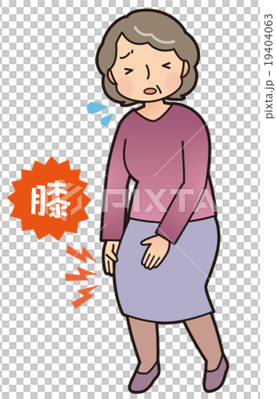 Knee Pain Elderly Women 19404063