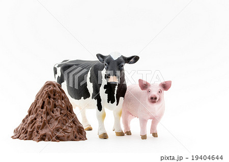 家畜と家畜のフン: Feces of livestock 19404644
