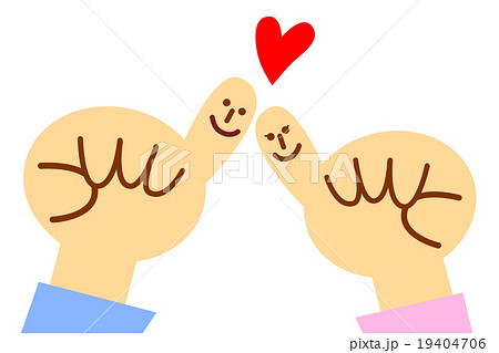 恋人たちの手　顔あり 19404706