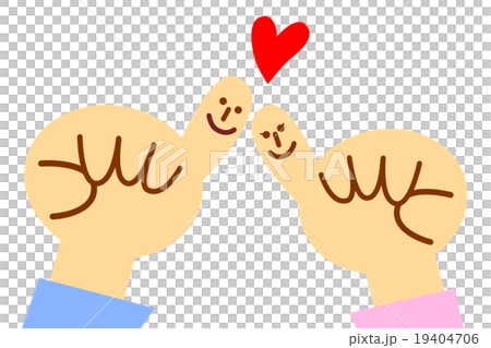 恋人たちの手　顔あり 19404706