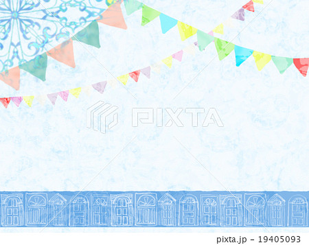 パーティー　横　青系 19405093