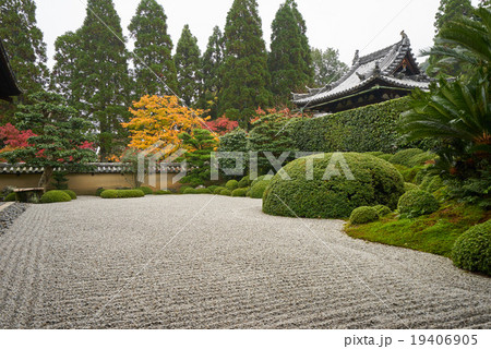 酬恩庵一休寺の方丈庭園、南庭、京田辺市、京都府 酬恩庵一休寺の方丈庭園、南庭、京田辺市、京都府 19406905