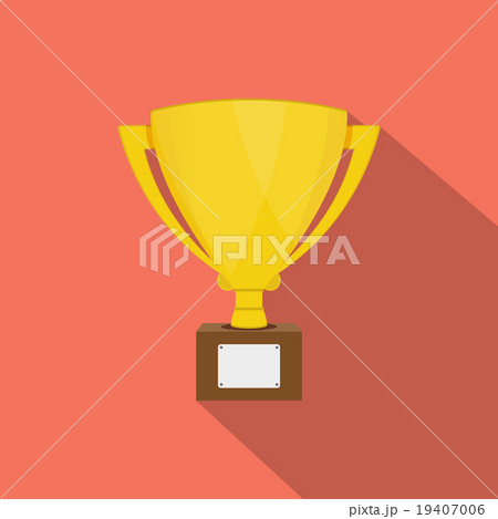 Trophy Cup Flat Icon 19407006