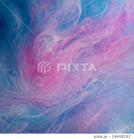Blue pink clouds of ink in liquid Blue pink clouds of ink in liquid 19408292