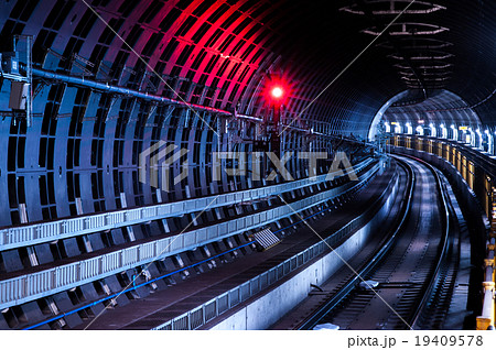 keihan railway tunnel,osaka,nakanoshima,japan 19409578