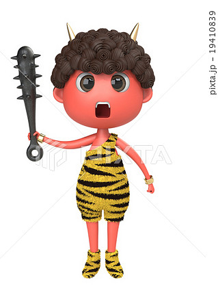 金棒を持った赤鬼 19410839