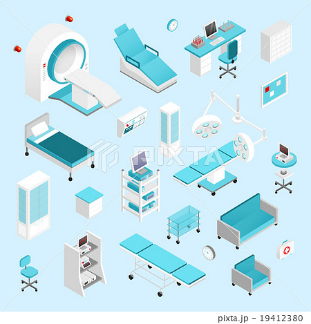 Hospital isometric set 19412380