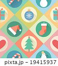 Happy New Year pattern. Flat design style 19415937
