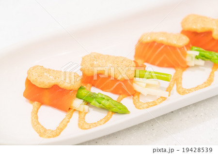 Salmon Roll asparagus Salmon Roll asparagus 19428539