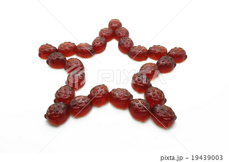 Star of gummi red strawberry jelly Star of gummi red strawberry jelly 19439003