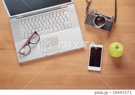 Overhead of modern comfort work place 19441571