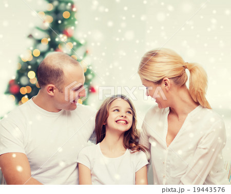 happy family at home 19443576