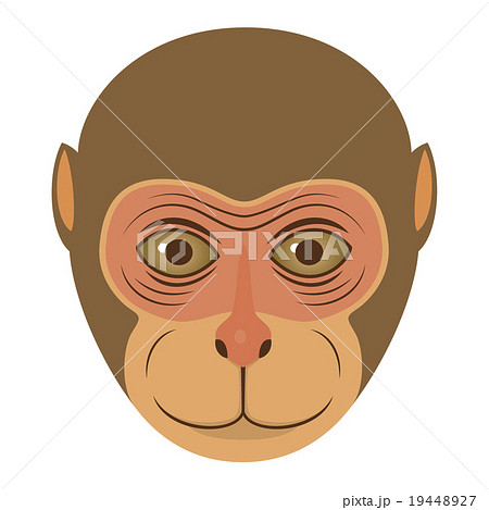 猿のお面のイラスト素材