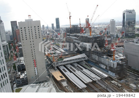 大阪ステーションシティー建設現場 その3。 Building construction 19449842