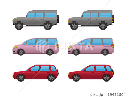 乗用車3点、SUV・ミニバン・ハッチバック、アウトライン有・無 乗用車3点、SUV・ミニバン・ハッチバック、アウトライン有・無 19451804