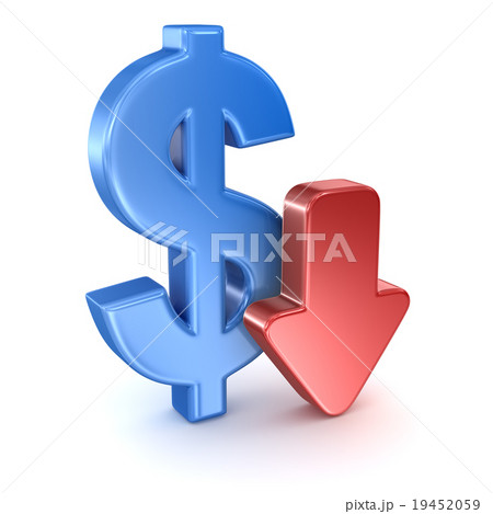 Dollar Sign and Arrow 19452059