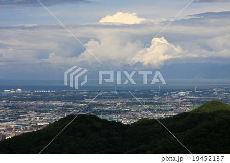 三菱山から見る札幌市街地の眺望 19452137