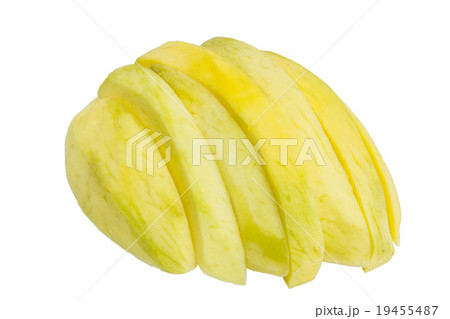 A piece of mango isolated on white background 19455487