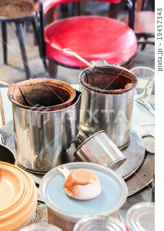 Equipment for making ancient coffee in Thailand  19457348