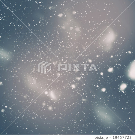 Snow Falling from Night Sky. Digital Drawing 19457722
